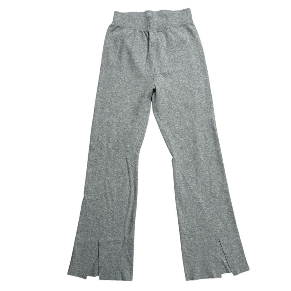 4th and reckless knitted flare‎ split pants Size Medium Light Gray Stretch